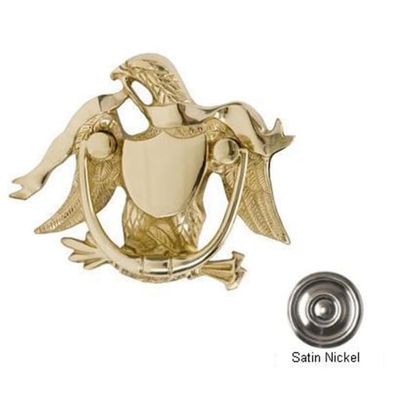 Brass Accents Eagle Door Knocker 5-.87 in. Satin Nickel BR42731 - main